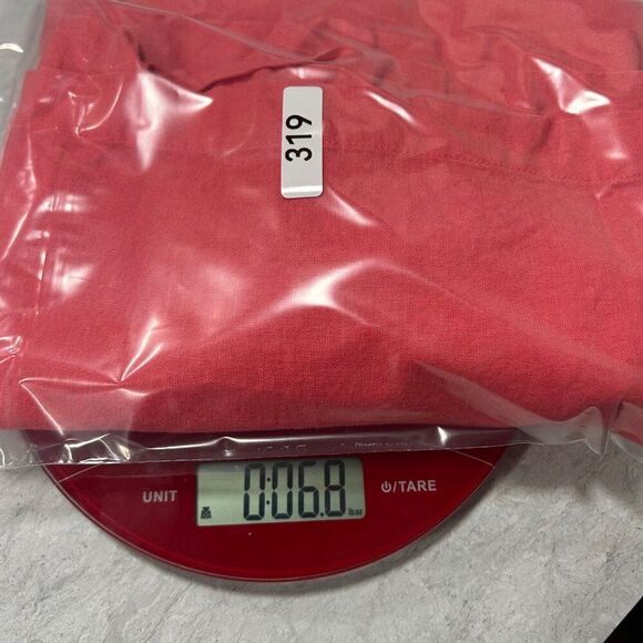 Coral Bay Womens Sleeveless Top Crochet Collar‎ Coral Linen Rayon Size 3X - Picture 12 of 12